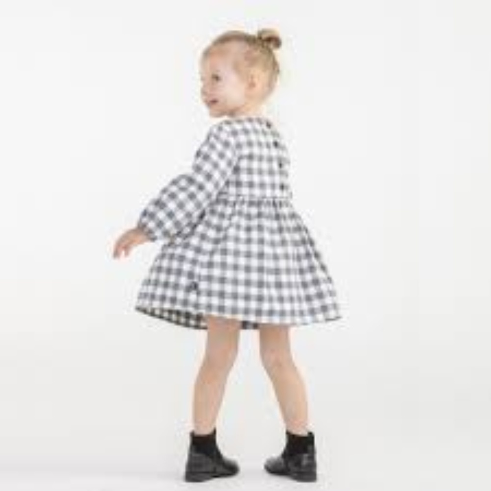 VonBon  Check Flannel Dress - 3T